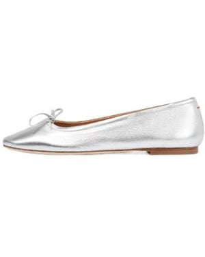 Aeyde Delfina Ballet Shoes - White