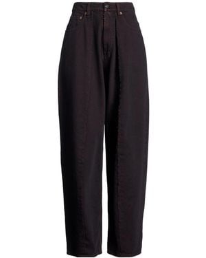 MM6 by Maison Margiela Solid Colour Denim Trousers - Blue