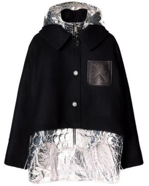 Off-White c/o Virgil Abloh Arrows Layered Parka Coat - Black