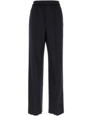 Bottega Veneta Striped Wide Leg Trousers - Blue