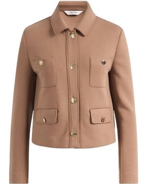 Max Mara Smmsabato Button-Up Jacket - Brown