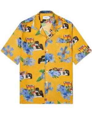 Rhude Loix Floral Printed Shirt - Yellow