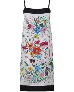 Gucci Butterflyprint Dress - Red