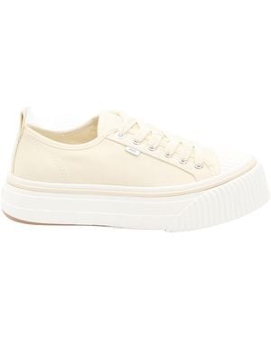 Ami Paris Chunky Sole Lace-Up Trainers - Natural