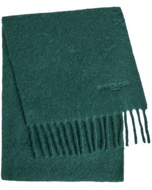 Givenchy Fringed Alpaca-Blend Scarf - Green