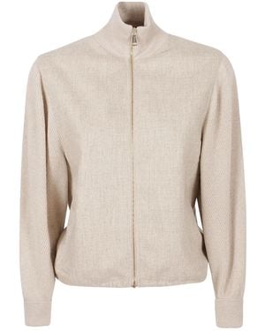Fabiana Filippi Zipped Jacket - Natural