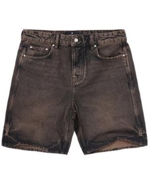 Represent Relaxed Denim Shorts - Gray