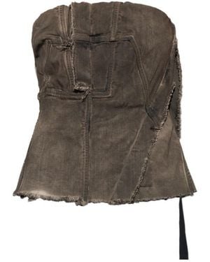 Rick Owens Strapless Top - Brown