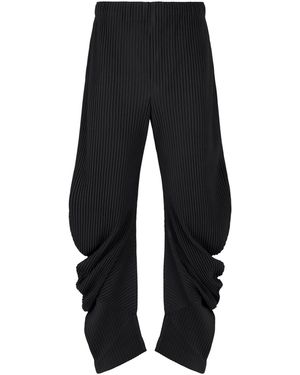 Homme Plissé Issey Miyake Pleated Trousers - Black