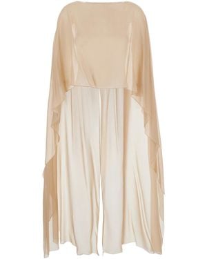 Antonelli Assymetric-Hem Silk Scarf - Natural