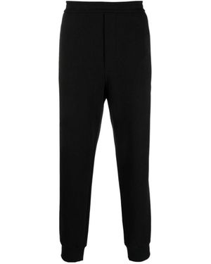 The Row Tapered Cotton Track Trousers - Black