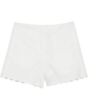 Low Classic Scalloped Shorts - White
