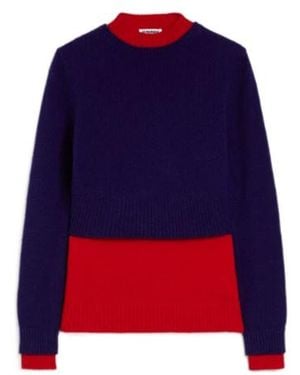 Jil Sander Wool Crew-Neck Jumper - Blue