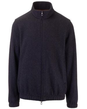 Loro Piana Standing Collar Casual Jacket - Blue