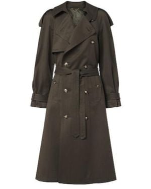 Victoria Beckham Belted Waist Trench Coat - Gray