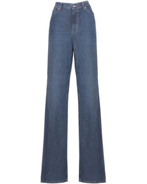 Dondup High-Rise Wide-Leg Jeans - Blue