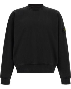 Stone Island Logo-Patch Sweatshirt - Black