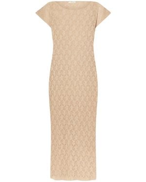 The Row Round Neck Dress - Natural