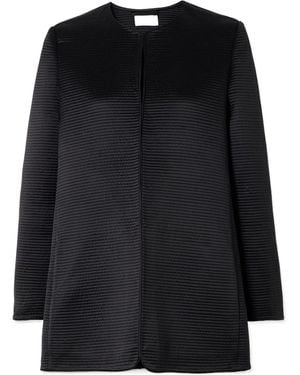 The Row Iben Collarless Casual Jacket - Black