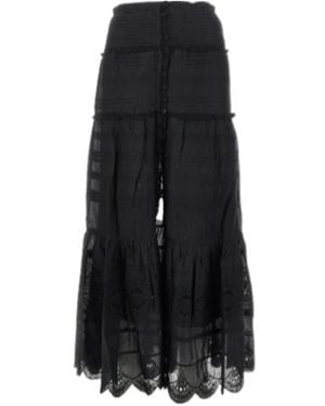 Isabel Marant Isabel Marant Étoile Paoline Floral Lace Maxi Skirt - Black