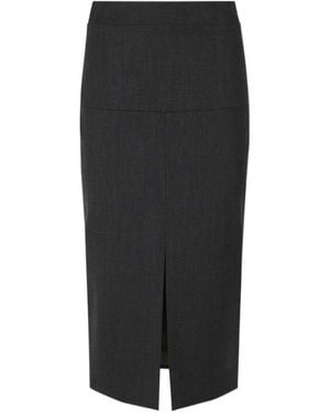 FEDERICA TOSI Front-Slit Skirt - Black