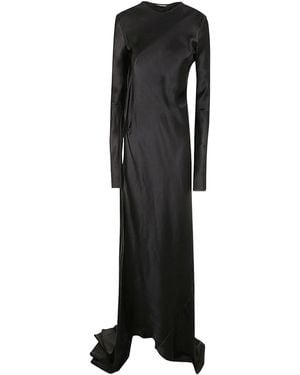 Ann Demeulemeester Long-Sleeve Dress - Black
