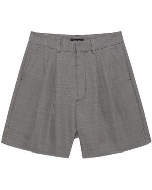 Anine Bing Belt Loop Shorts - Gray