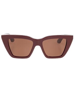 McQueen Eyewear Cat-Eye Frame Sunglasses - Brown