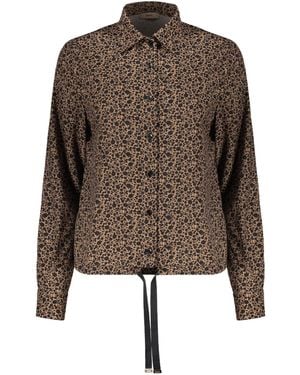 Herno Shirt With Logo - Brown