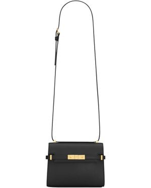 Saint Laurent Manhattan Mini Crossbody Bag - White