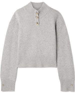 Brandon Maxwell Cashmere Sweater - Gray