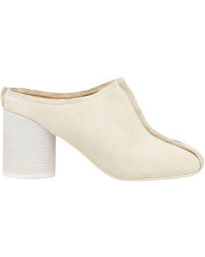 MM6 by Maison Margiela Anatomic Stitch-Toe Mules - White