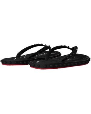 Christian Louboutin Super Loubi Flip-Flops - Black