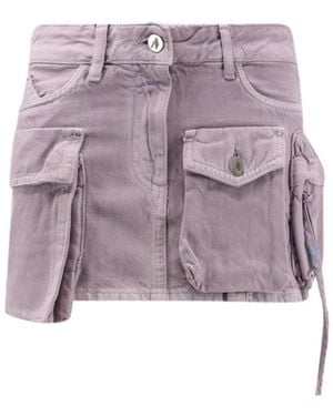 The Attico The Pocket Mini Skirt - Purple