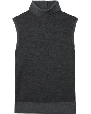 Proenza Schouler Slim-Fit Turtleneck Tank Top - Black