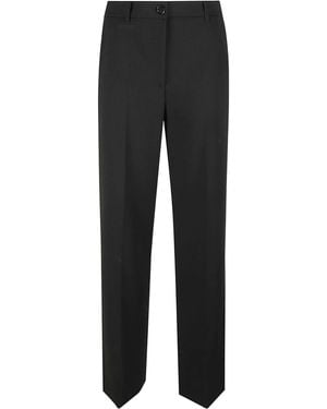 Patrizia Pepe Straight-Leg Casual Pants - Black
