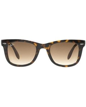 Ray-Ban Wayfarer Folding Classic Square Frame Sunglasses - Metallic