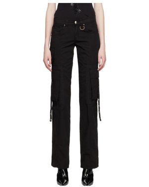 Blumarine Low-Rise Cargo Pants - Black