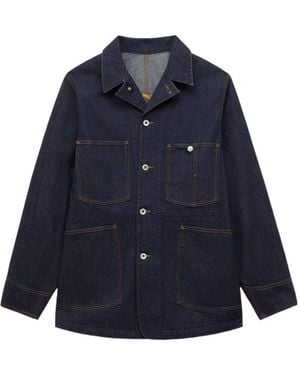 KENZO Varsity' Embroidered Chore Jacket - Blue
