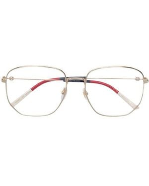 Gucci Eyewear Hexagonal Framed Glasses - White