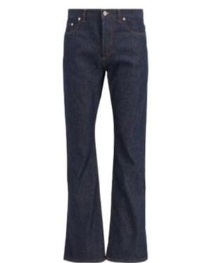 Dior Homme Logo-Patch Straight Leg Jeans - Blue