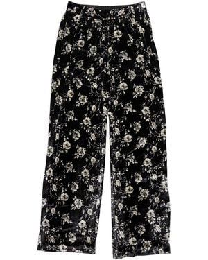 R13 Floral Pants - Black