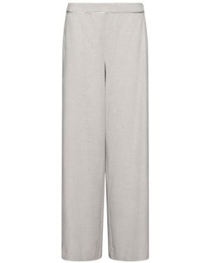 Marella Wide-Leg Trousers - Grey