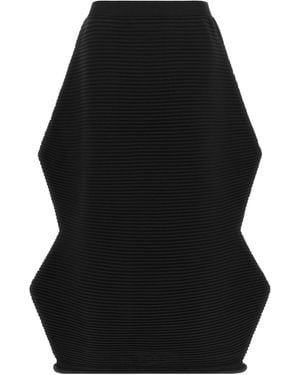 Pleats Please Issey Miyake Pleated Sculptural Maxi Skirt - Black