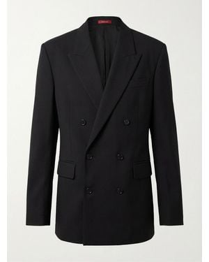 Gucci Double-Breasted Poplin Jacket - Black
