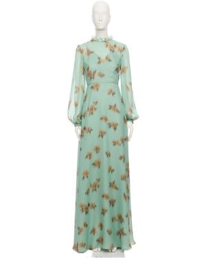Valentino Long Sleeve Dress - Green