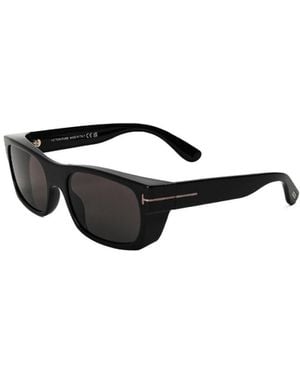 Tom Ford Rectangular Thick-Framed Sunglasses - White