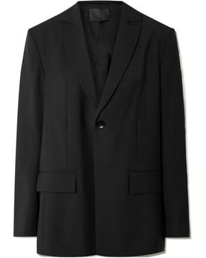 Tibi Woven Blazer - Black