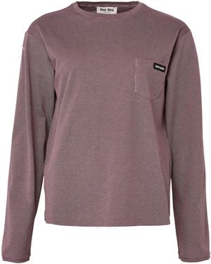 Miu Miu Long-sleeved tops for Women | Online Sale up to 43% off | Lyst