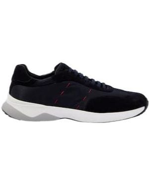 Kiton Suede-Trimmed Sneakers - Black
